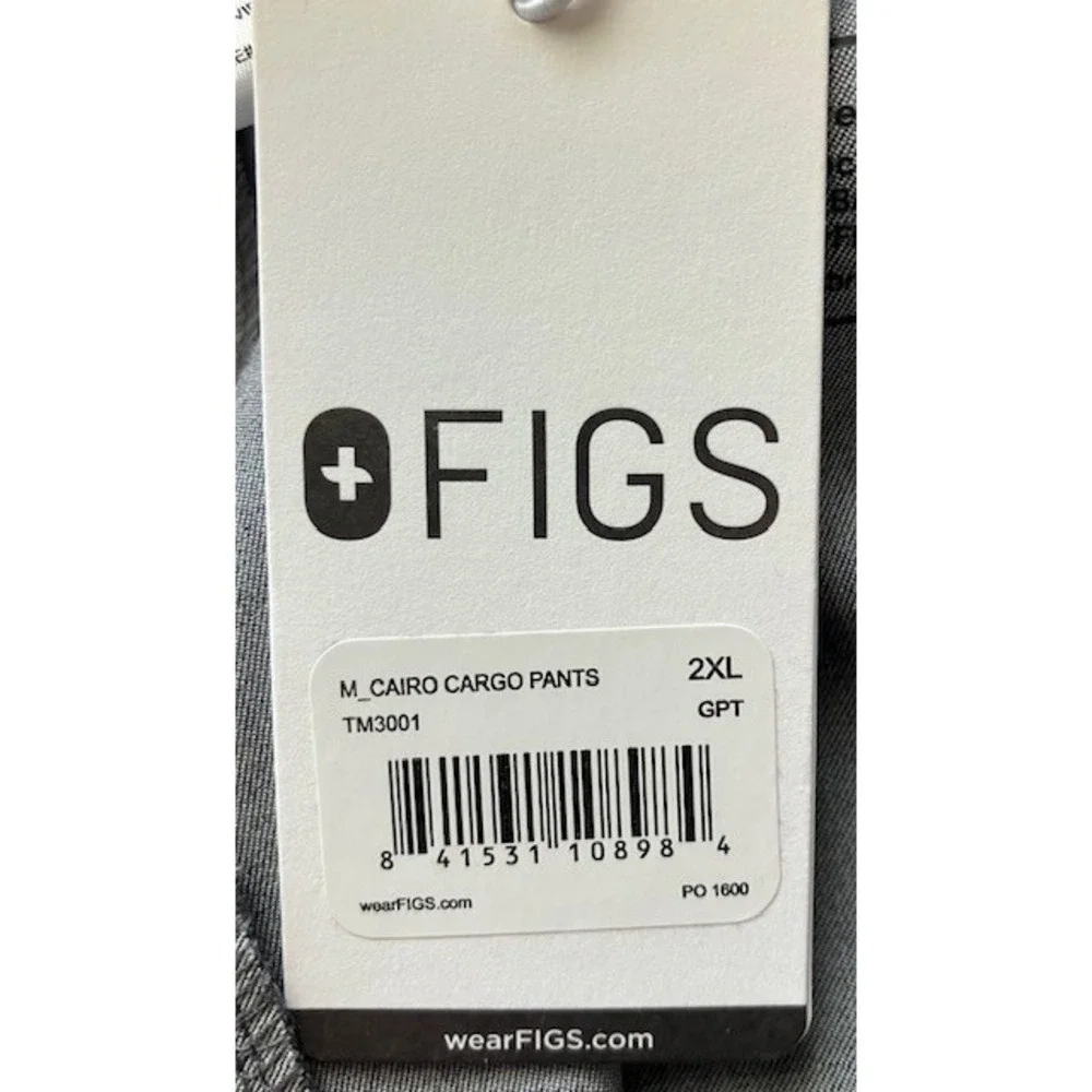 Figs Men's NEW Cairo Cargo Pants Gray Size 2XL